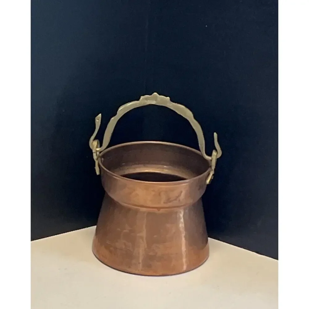 Vintage Turkish Solid Copper Pot Kettle 3-1/4